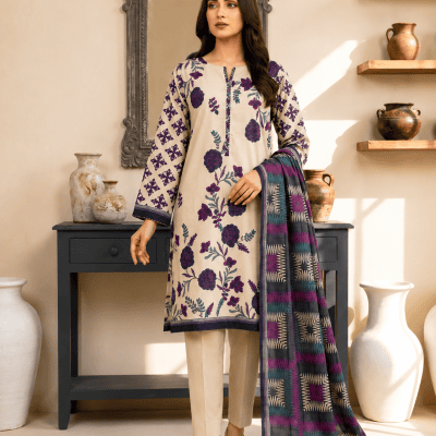Women's Premium Printed 3 Piece Lawn Suit with Printed Dupatta